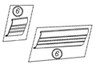 Jackson 30-2674 313 Replacement spacer plates for Jackson 1285/1295 series exit devices - Line Drawing