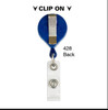 Lucky Line 42830 Royal Blue Mini-Bak Key Reel backside clip view
