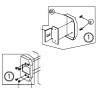 CRL Jackson 302654313, 30-265-4-313 end cap components line drawing image