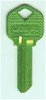JMA KWI-1AL.GR Aluminum Green Key Blank for Kwikset KW1