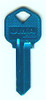 JMA KWI-1AL.LB Light Blue Aluminum Key Blank Image 2