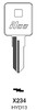 Ilco HYD13 Key Blank Line Drawing Profile Image