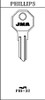 JMA PHI-32 Key Blank Line Drawing Profile