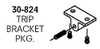 CRL Jackson 30-824 313 Trip Bracket 313/DU Finish catalog line drawing