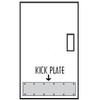 Don-Jo KP-8x28-BT Kick plate,  Brass Tone