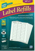 Labels for File-A-Key 12 Sheets, Base Labels 19561 White
