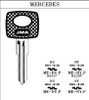 JMA ME-HUP Key Blank Line Drawing Profile Image