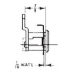 National C8711 Mailbox Lock - Line Drawing