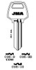 JMA COR-93 Key Blank Line Drawing Profile Image