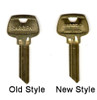 Sargent Key Blank Image showing old style and new style