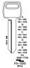 JMA FO-20D Key Blank Line Drawing Profile Image