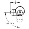 Compx National C8718 Mailbox lock Rotation Diagram Compx National C8718 Mailbox lock Rotation Diagram