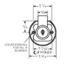 CCL  02068 7/8" KD US4 (00180) Drawer Lock