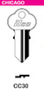 Ilco CC30 Key Blank Line Drawing Image