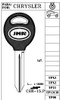 JMA TP00CHR-15.PG Key Blank Line Drawing Profile Image