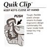 Quik Clip, Key Chain Assorted Colors