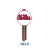 Key blank, Ole Miss Logo, Kwikset KW10