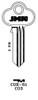 JMA COR-81 Key Blank Line Drawing Profile Image