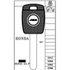 Key blank, JMA TP00HOND31P for Honda HO01 w/o Transponder