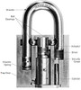 American Lock APKG1582910 Shackle, 7/16" x 1-1/8", For A3800, A7300 Series