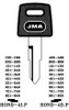 JMA HOND-4IP Key Blank Line Drawing profile Image