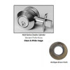 Ilco Lori 4522-KS-05 Deadbolt, D/C 2in Backset Kwikset Cylinder