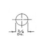 ESP ULR-1375STD cam lock wood mounting hole dimensions