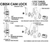 Compx National C8054 cam lock application guide
