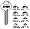 Key blank, JMA RUS19 for Corbin Russwin 18N,A1011-18N