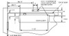 Sargent 1431 UO EN Door Closer Line Drawing with Dimensions