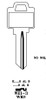 JMA WEI-3E Key Blank Line Drawing Profile Image