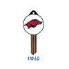 Key blank, UA Razorbacks Logo, SC1