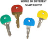 Lucky Line 16556 Neon Orange Key Caps (50-Pack)