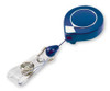 Lucky Line 43901 Mini Key Reel, Clip on W/Badge Holder Blue