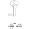 Ilco SX1000F Key Blank Line Drawing Profile Image