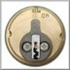 GMS M100-SCE-26D Mortise Cylinder 1in, Schlage E, Keyed Different