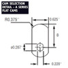 Medeco CT-A13 Flat Cam 2-1/4"