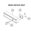 Monarch/Falcon 610480 Panic Dogging Housing  - Fits 17,18,19,24,25 Devices
