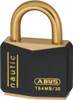 ABUS T84MB/30KA 8301 Padlock, Brass  Keyed Alike 8301 Black Sleeve