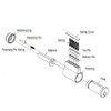 GMS K001-G23-26D Key-In-Knob Cylinder, SCH C123 Keyway, Sub-Assembled