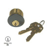 GMS M100-KW-10B Mortise Cylinder 1in, Kwikset KW1, Keyed Different