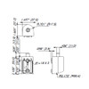 Ilco IL-OP-13 RH DU Pivot Set, 1/8" Recessed