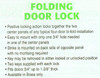 Sterling CD-1064-B Folding Door Lock, Keyed Alike