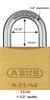 ABUS 55/40 Brass Body Padlock Image with dimensions