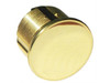 GMS M118D US3 1-1/8" Dummy Mortise Cylinder, Polished Brass
