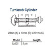 Ilco 52225SC-26D-KA Profile Cylinder, S/C SC1 26D (Keyed Alike)