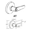 Cal-Royal CAT00 US26D Entry Lever, Grade 1