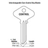 Key Blank, Yale GE 7-Pin Control