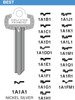 Ilco 1A1R1 Key Blank for Best/Falcon R Section