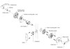 Falcon W511D 626 Entry Lever parts diagram